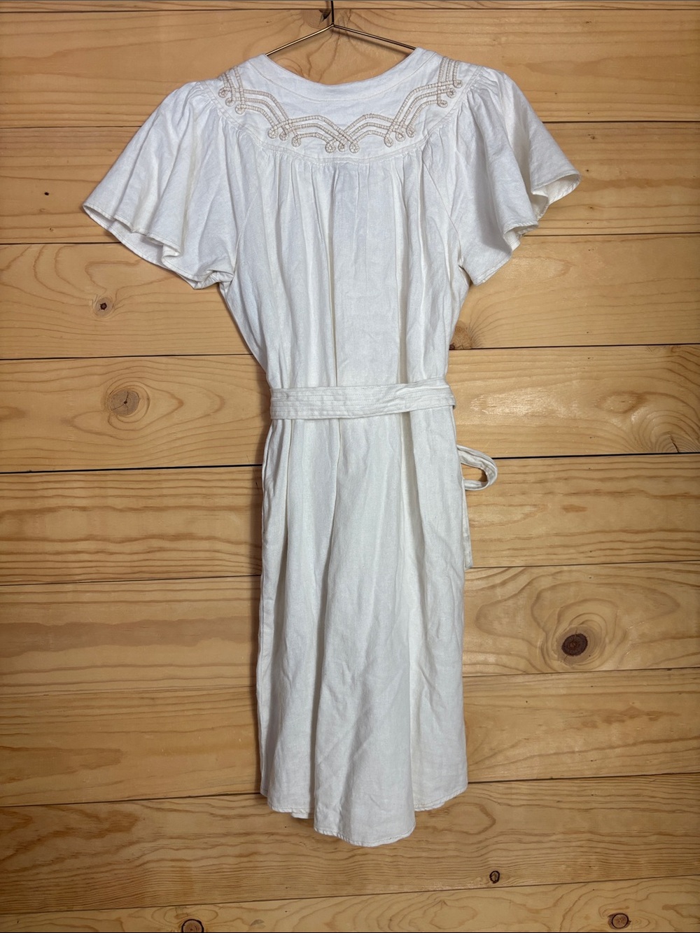 Sonoma white linen blend western style mini dress XS - Picture 8 of 10
